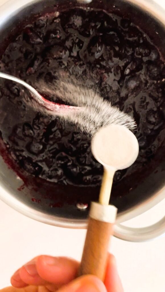 add pectin before you start cooking this jam