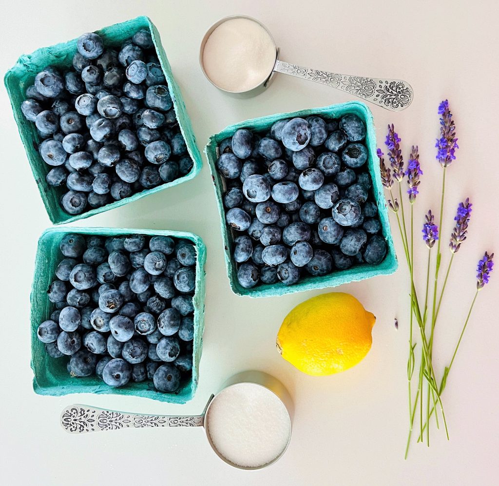 blueberry-lavender-jam ingredients