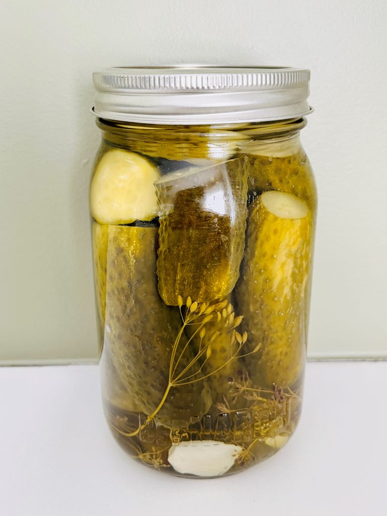 pickles are ready to be stored