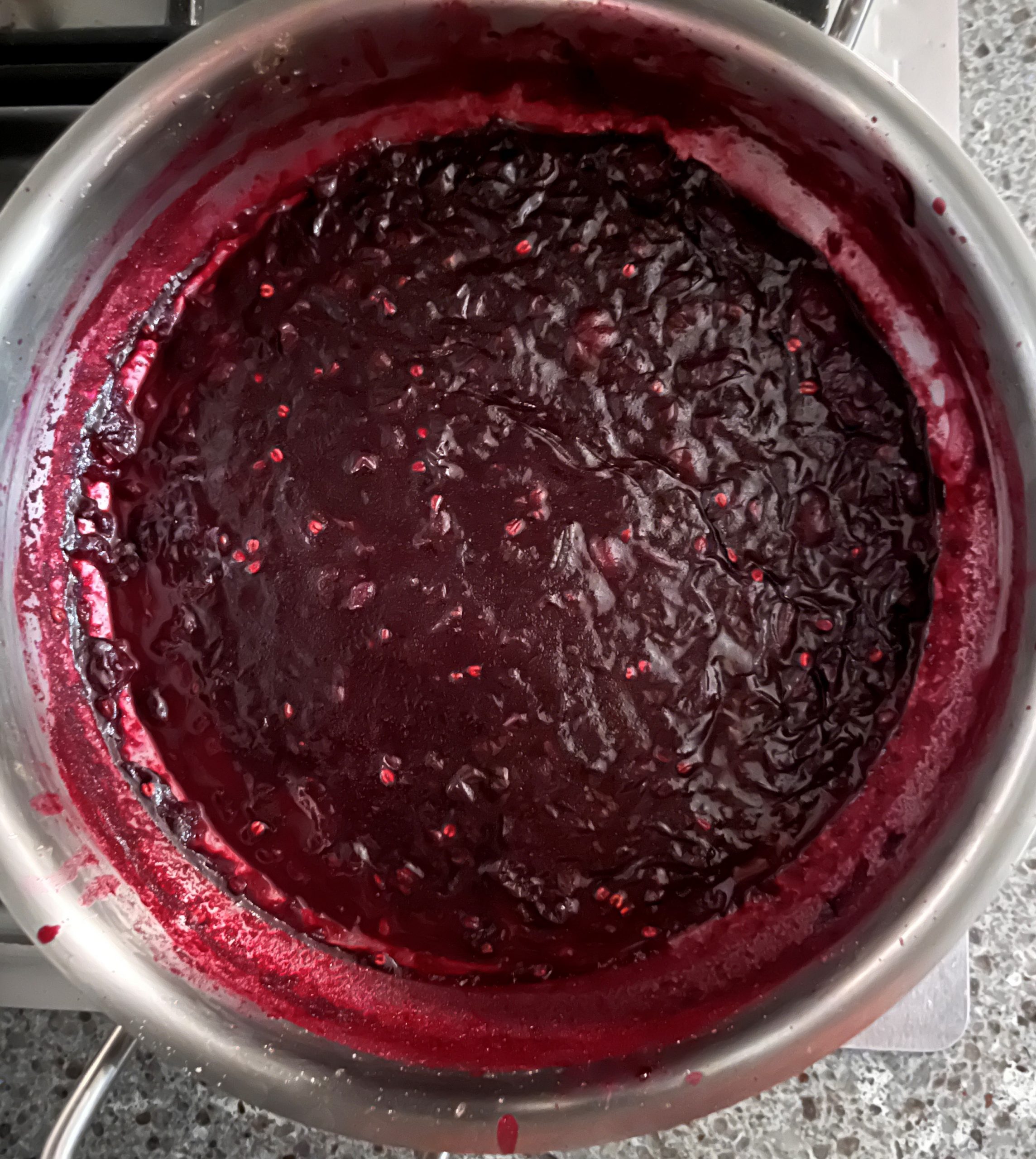 Concord Grapes Jam Recipe: simmer the jam until the grapes have softened and become mushy