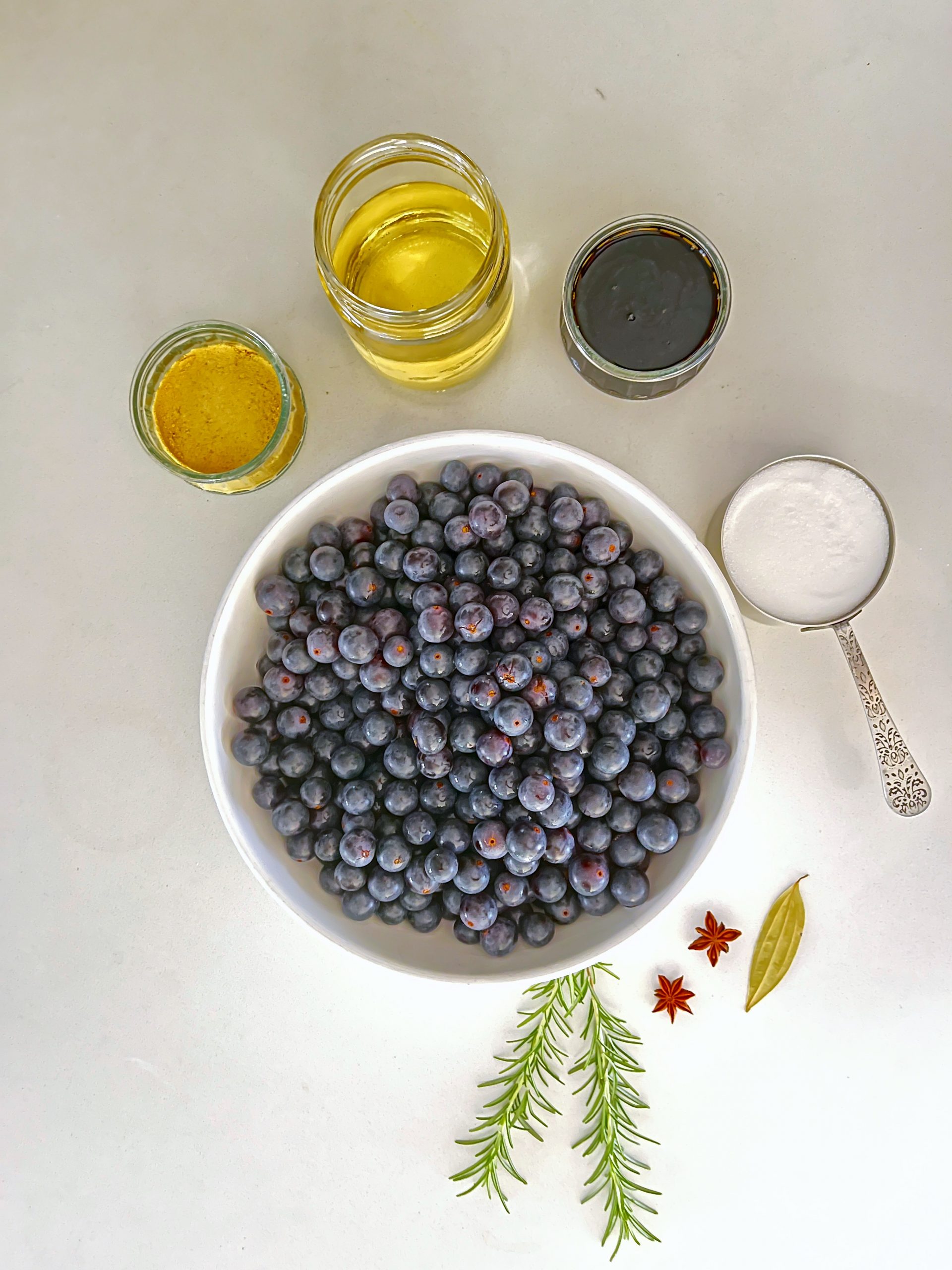 Concord Grapes Jam Recipe: gather the ingredients