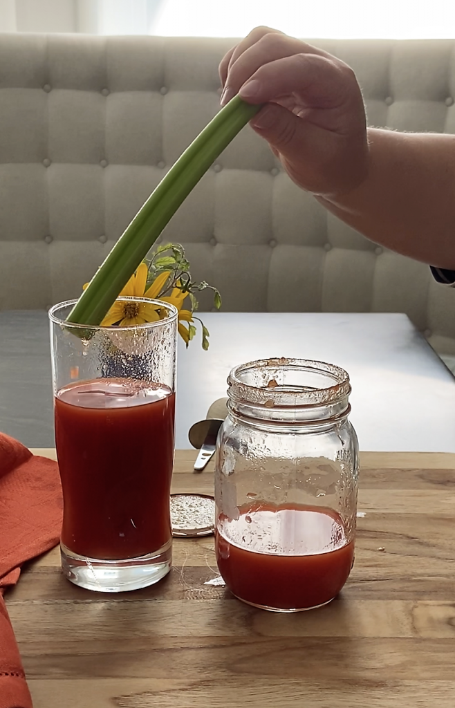 enjoy your homemade tomato and  vegetables juice