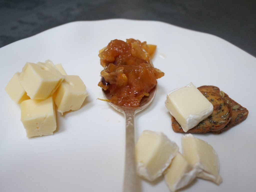 finished candied apple jam pairs well with cheeses