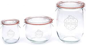 Various sizes of WECK Tulip jars