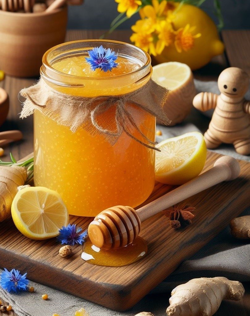 lemon ginger honey jam - fun ai art