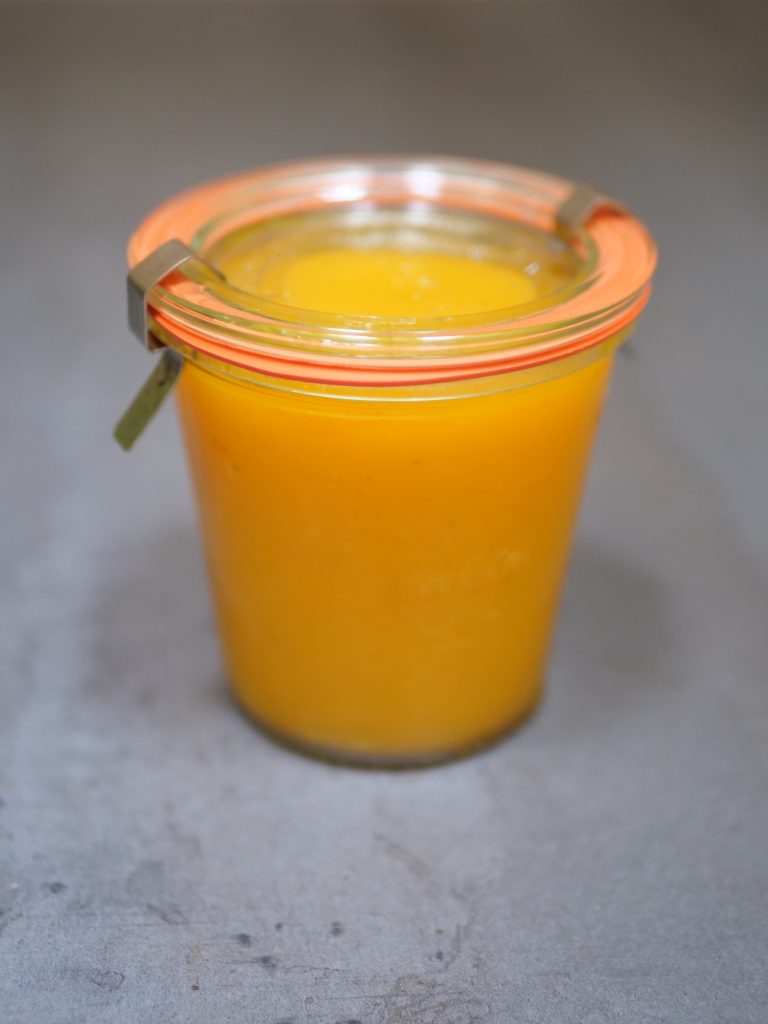 mango jalapeno jam made with our  canning recipe