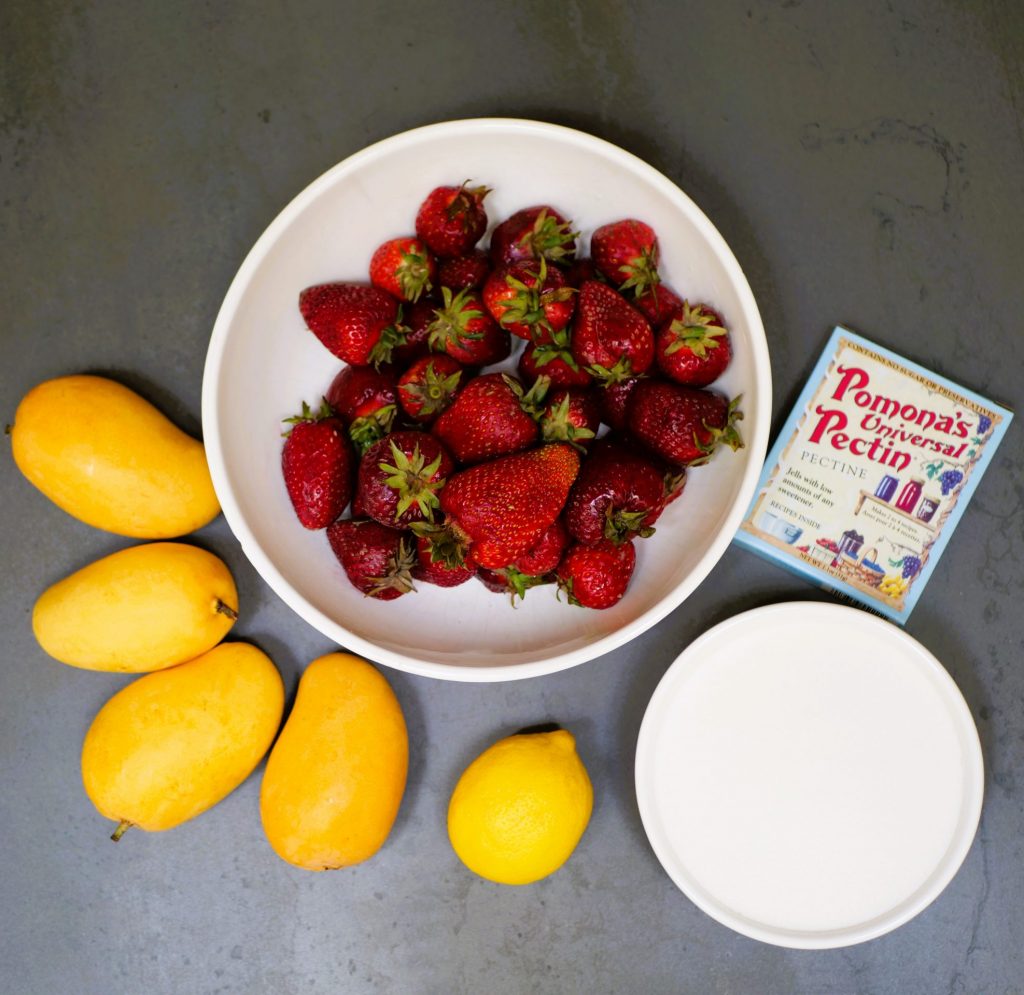 strawberry mango jam recipe ingredients
