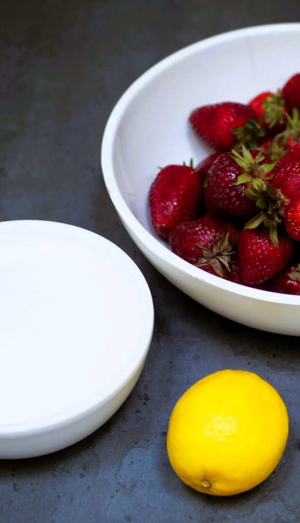 three simple ingredients for this strawberry recipe