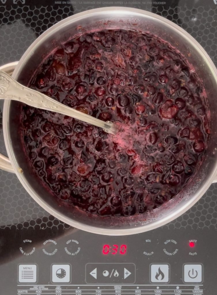 cook berries briefly