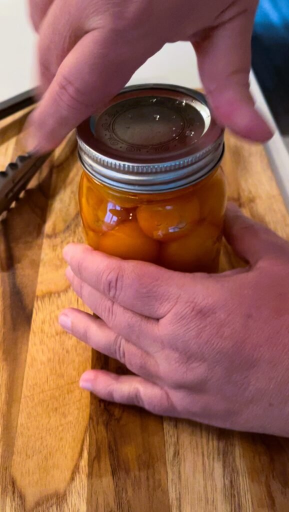 use small canning jars to minimize processing time