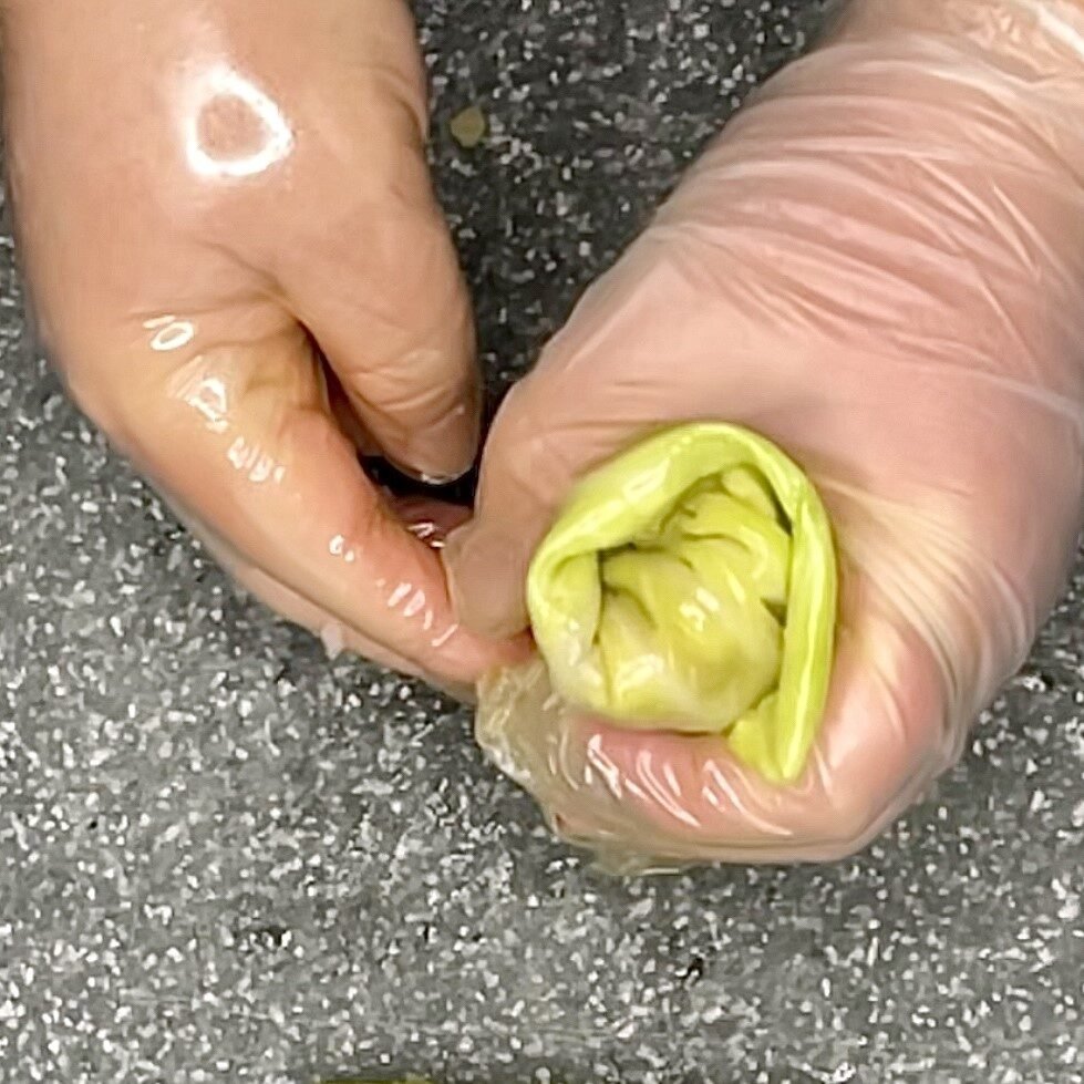 tuck the seam underneath