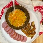 fermented cabbage - serve with roast potato, kielbasa or sausages