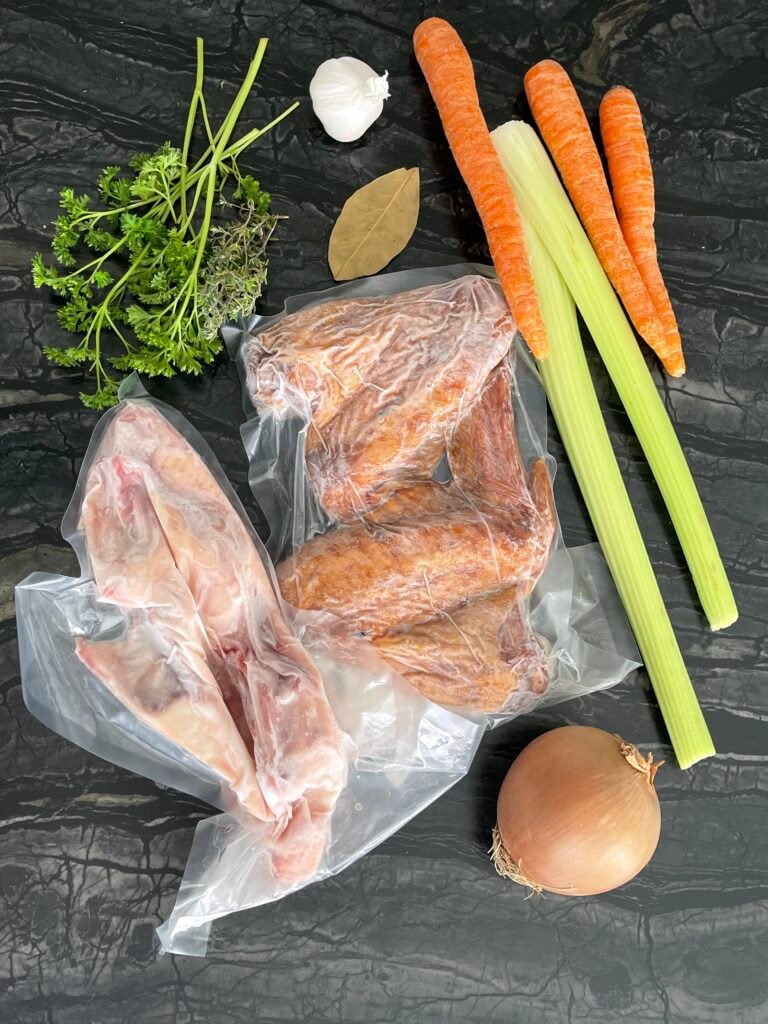 ingredients required to make smoked bone broth recipe