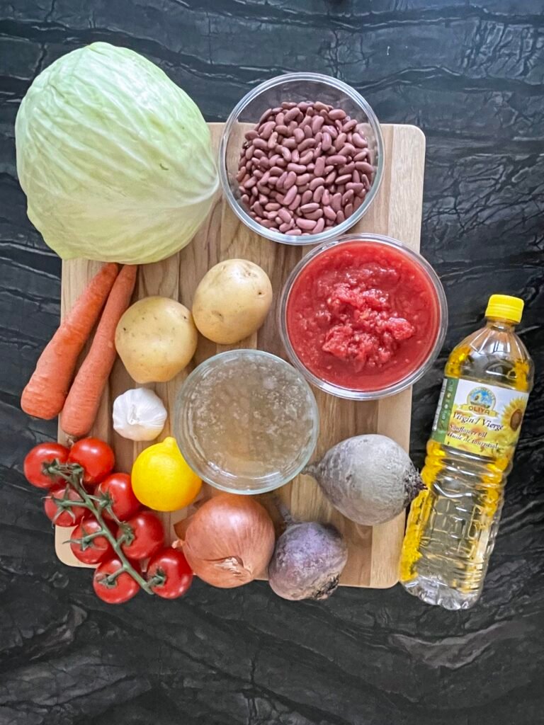 Ukrainian borscht recipe ingredients