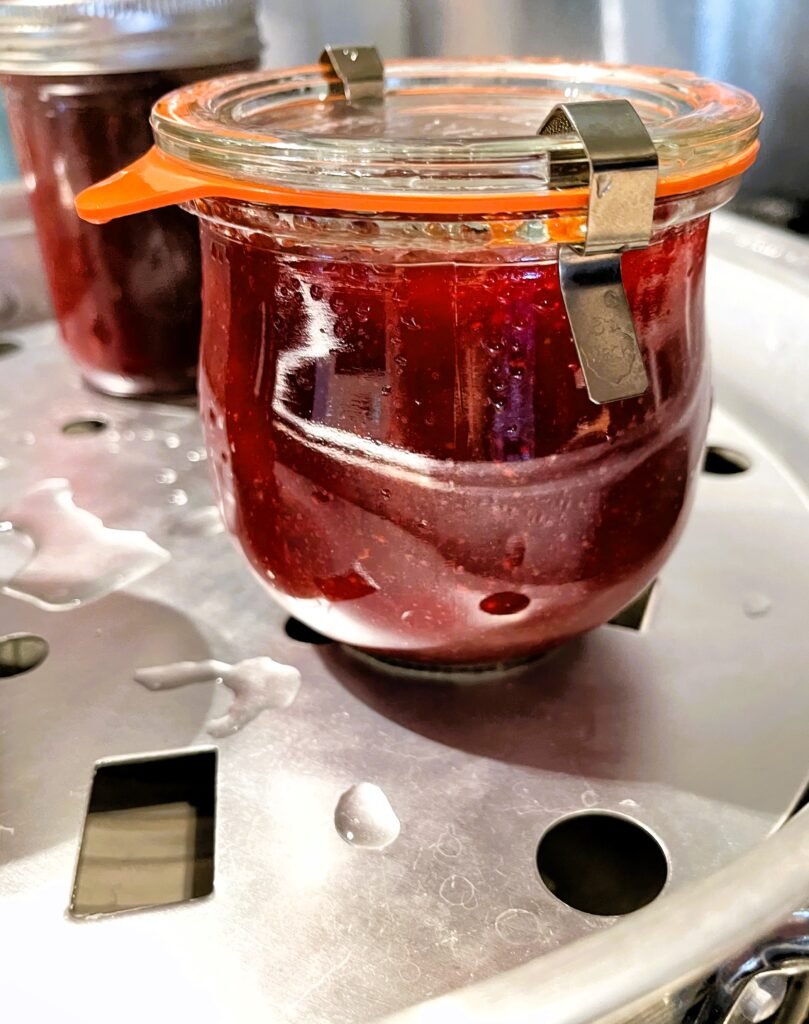 we process our jams in the atmospheric steam canner because it is an easier way to can