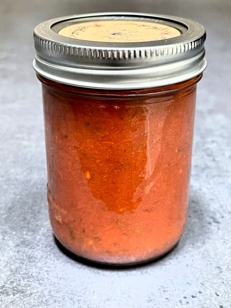 tomato sauce from fresh tomatoes is ready 