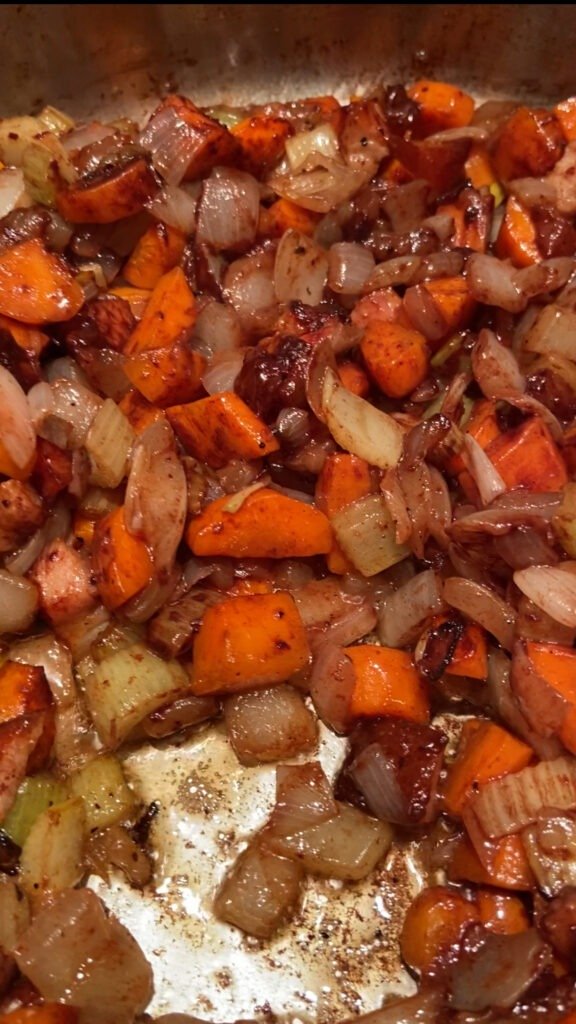 vegetables should be browned only slightly 