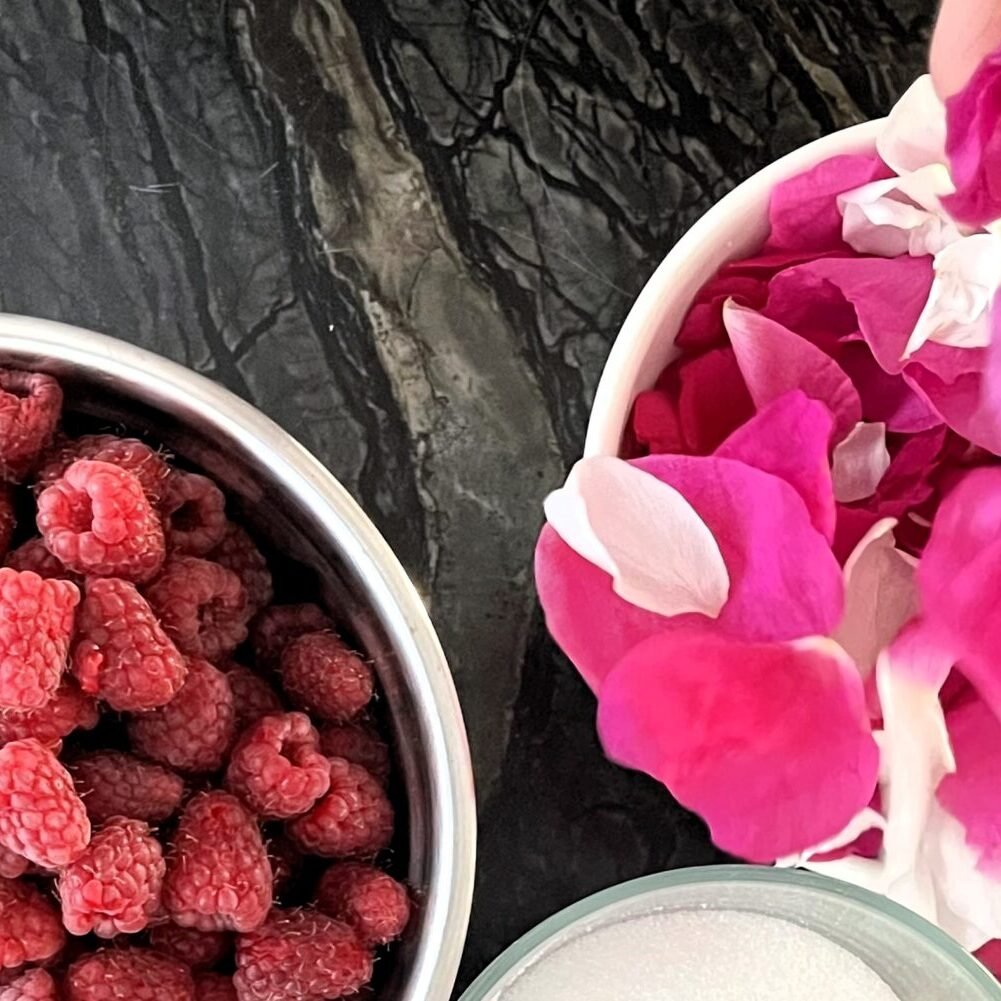 Unique Raspberry Wild Rose Petal Jam - Made Just For Cheese