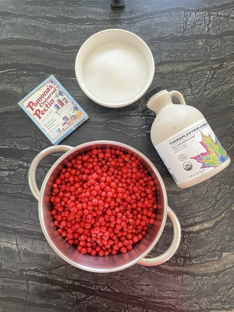 wild red huckleberry jam recipe ingredients