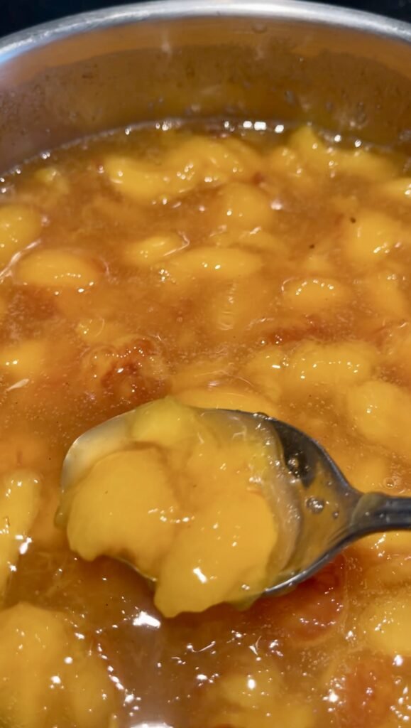 macerated plums after overnight maceration