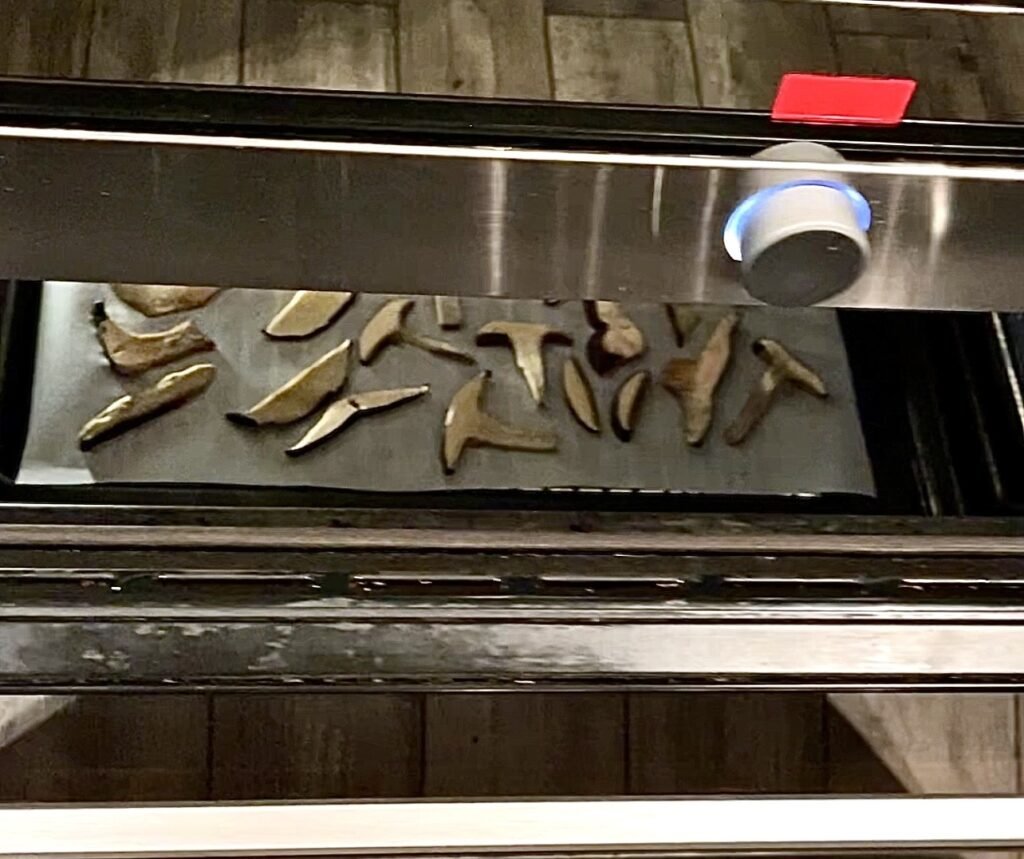 leave the oven door ajar