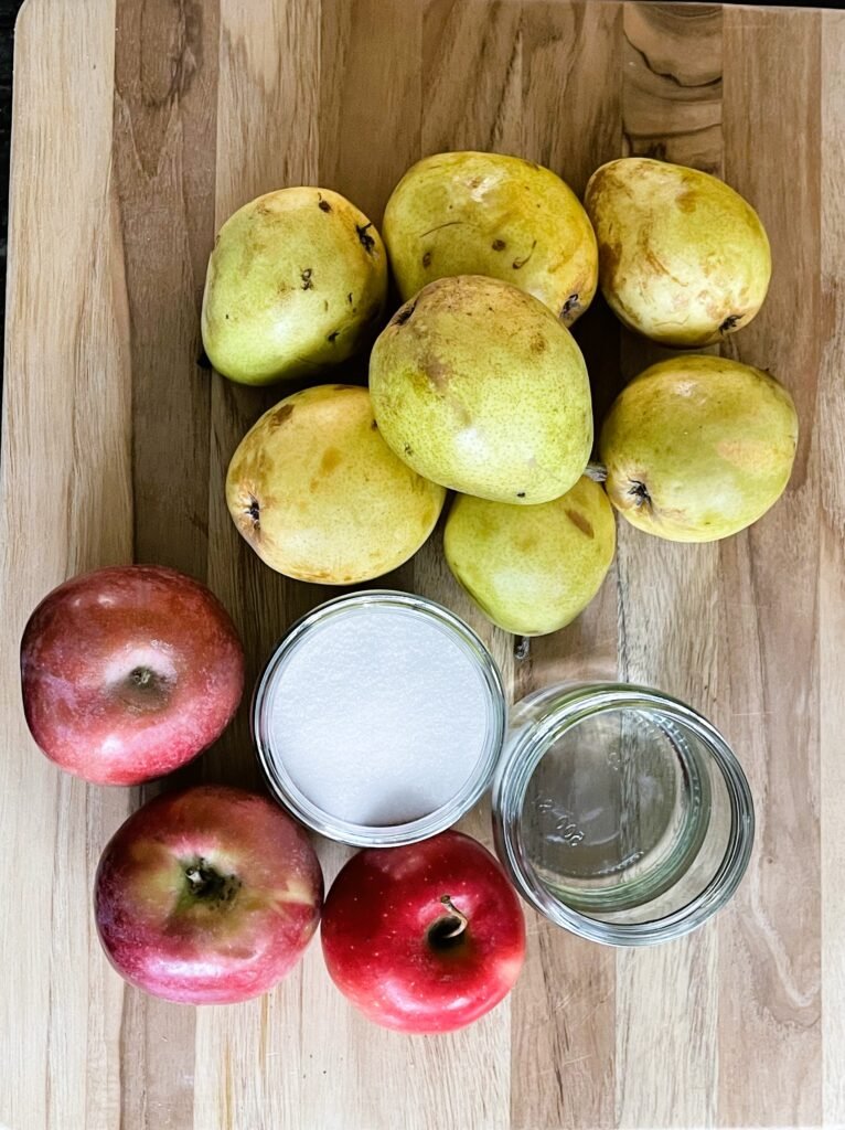 Presentation of ingredients used for making Liege syrup recipe 