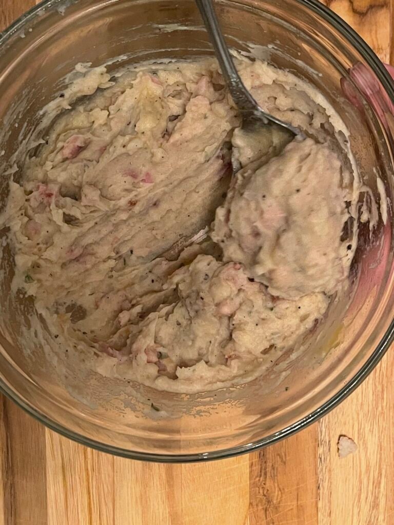 smooth and homogeneous - this tortellini filling is ready