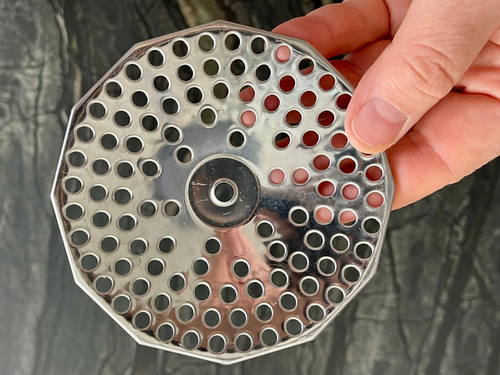 milling disc concave side up