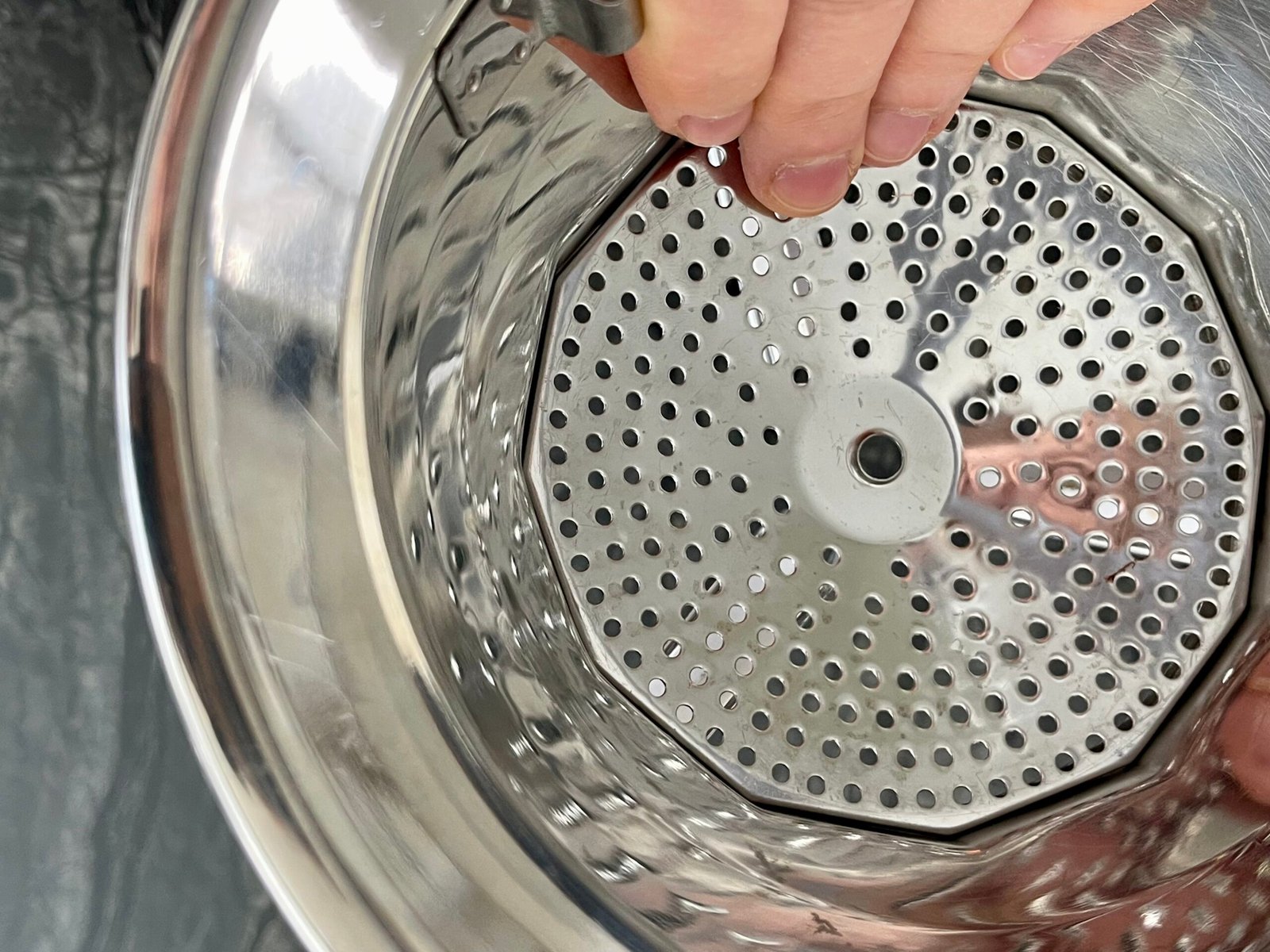 milling disc installed concave side up