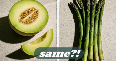 Honeydew Melon and Asparagus have similar acidity
