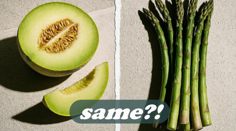 Honeydew Melon and Asparagus have similar acidity