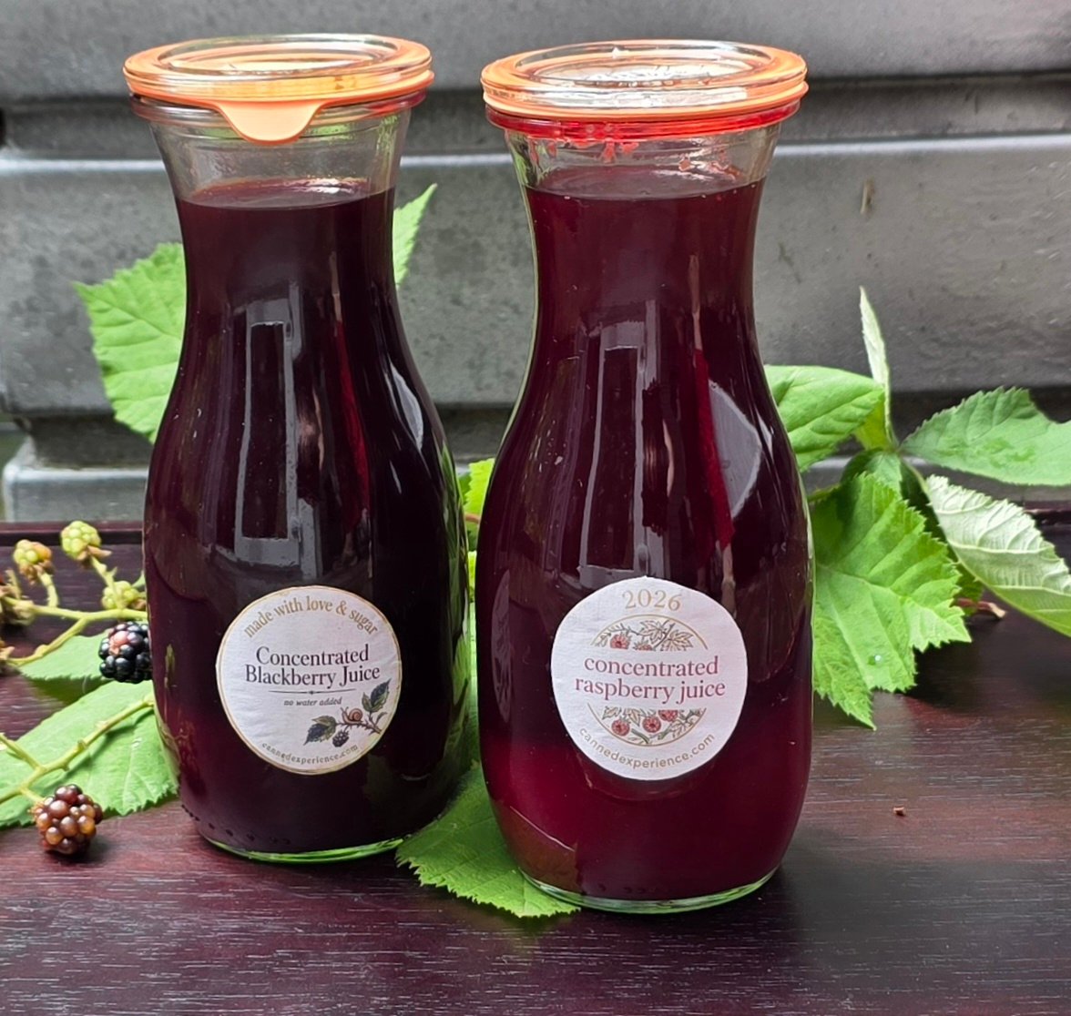 Concentrated Berry Juice Recipe for Canning (Raspberry or Blackberry)