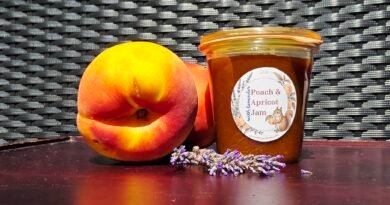 Peach Apricot Jam with Lavender (French-Style Recipe)