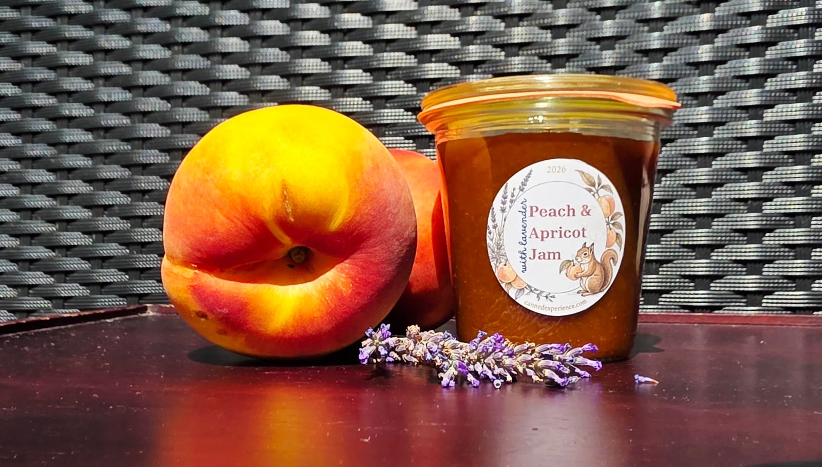 Peach Apricot Jam with Lavender (French-Style Recipe)