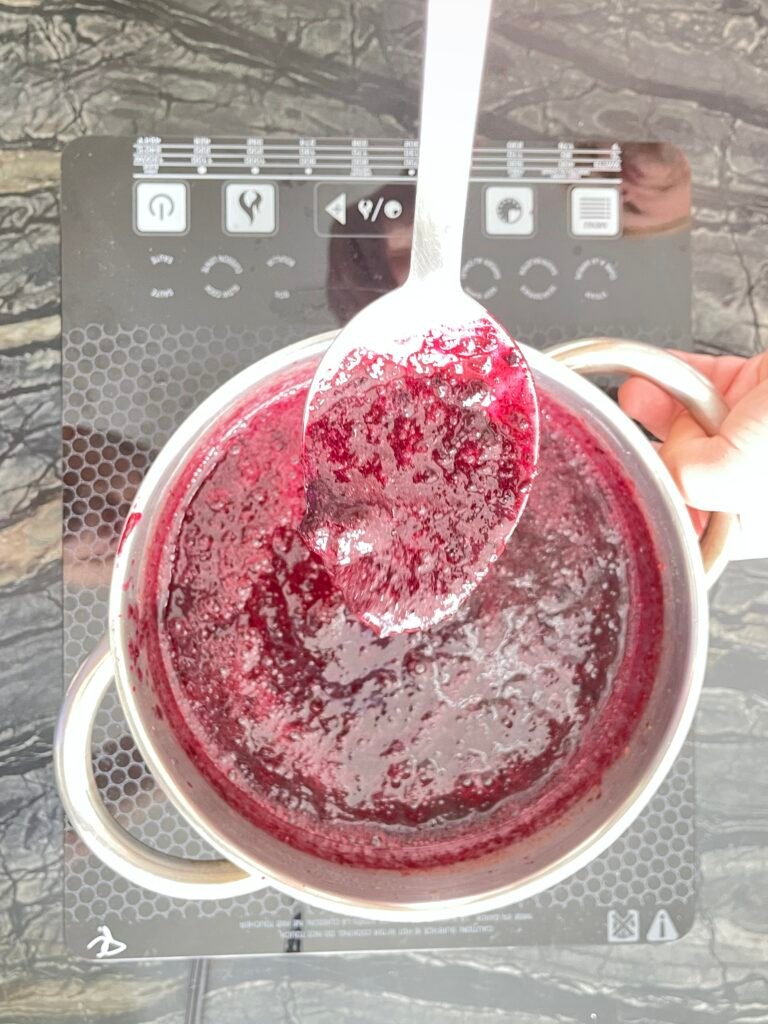 Making Orange Jam — texture after immersion blending, before final cook